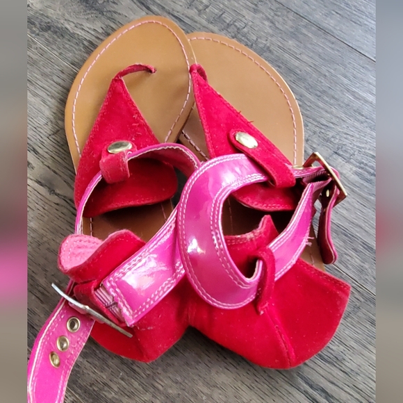 Pink and Red Sandals - Picture 2 of 2
